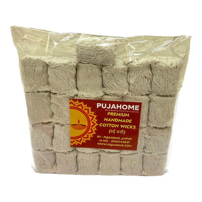 Pujahome Sawa Lakh Batti Pack for Puja(1.25 Lakh Batti)/ Sawa Lakh Cotton Wicks Pack